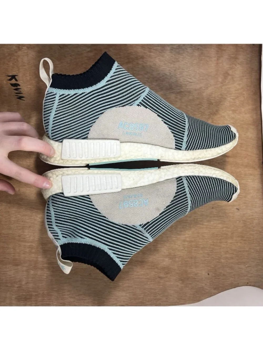 Adidas Parley X NMD CS1 Men's Size 12 Blue Spirit Sneakers Shoes AC8597